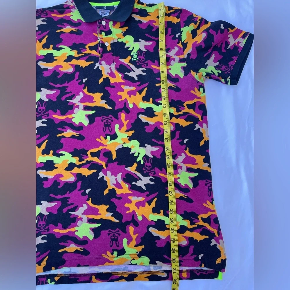 Psycho Bunny Multicolor Camouflage Polo Shirt
Size 7 , 100% cotton . - Picture 9 of 11